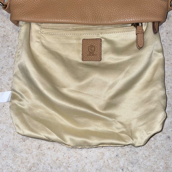 Corder London Ada Messenger Bag Pebble Leather Tan Gold Hardware Adjustable - Picture 5 of 16
